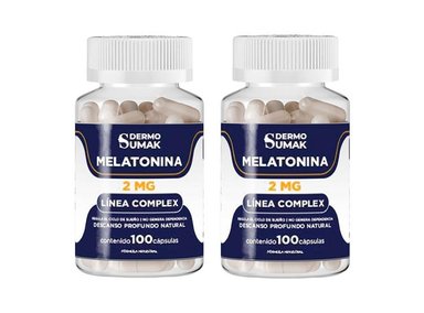 MELATONINA PLUS 2MG 100 CAPSULAS DERMO SUMAK 2 UND