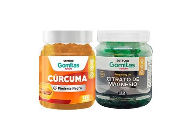 GOMITAS ADULTO CURCUMA + GOMITAS CITRATO DE MAGNESIO