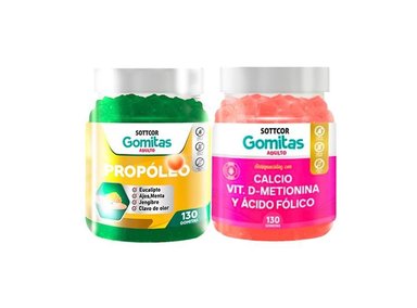 GOMITAS ADULTO PROPOLIO + GOMITAS CALCIO ADULTO