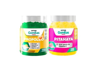GOMITAS ADULTO PROPOLIO + GOMITAS PITAHAYA ADULTO