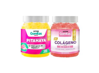 GOMITAS ADULTO PITAHAYA + GOMITAS COLAGENO Y BIOTINA