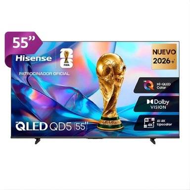 TELEVISOR HISENSE QLED 55” 4K ULTRA HD SMART TV 55QD5SV-NUEVO 2026 - 1