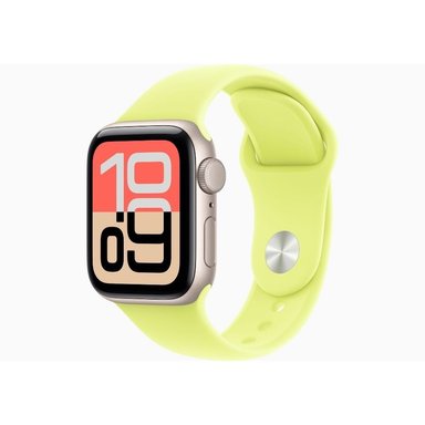 APPLE WATCH SE 3 44MM GPS STARLIGHT SPORT BAND S/M - NEON YELLOW