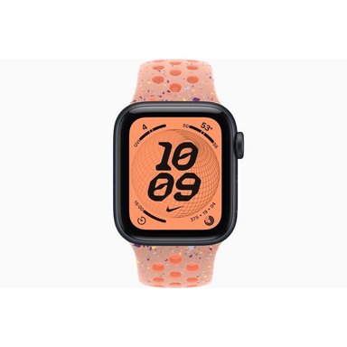 APPLE WATCH SE 3 40MM GPS MIDNIGHT NIKE SPORT BAND S/M - ALPENGLOW PINK - 2