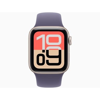 APPLE WATCH SE 3 44MM GPS STARLIGHT SPORT BAND S/M - PURPLE FOG - 2