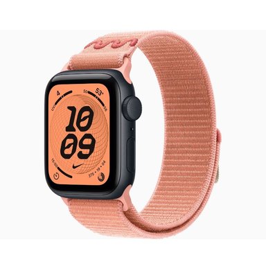 APPLE WATCH SE 3 40MM GPS MIDNIGHT NIKE SPORT LOOP - ALPENGLOW PINK