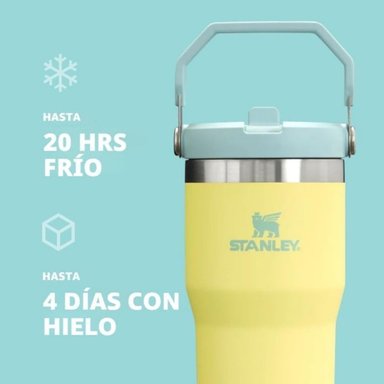 TUMBLER VASO DE ACERO INOXIDABLE STANLEY ICEFLOW 2.0 30 OZ - DEW DROP - 4