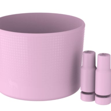 PROTECTOR DE SILICONA ANTIDESLIZANTE STANLEY PARA VASOS DE 20/30 OZ - CHERRY BLOSSOM - 4