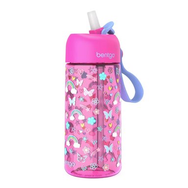SET BENTGO MOCHILA 2 EN 1, LONCHERA Y TOMATODO - ARCOIRIS Y MARIPOSAS - 2