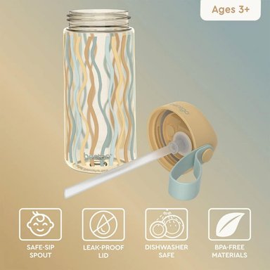 SET BENTGO LONCHERA, PORTA LONCHERA Y TOMATODO WHIMSY Y WONDER - WAVY - 6