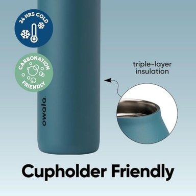 BOTELLA DE ACERO INOXIDABLE OWALA FREESIP TWIST 24 OZ - MEZCLILLA - 4