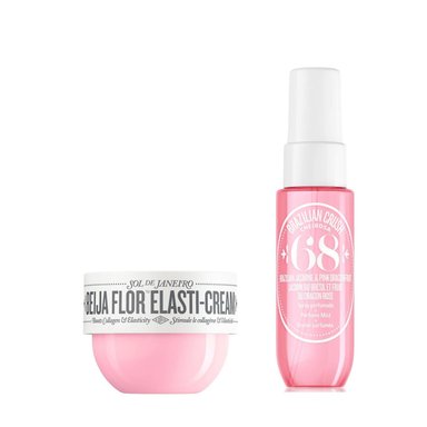 SET CREMA CORPORAL SOL DE JANEIRO BEIJA ELASTI CREAM 25 ML + PERFUME CHEIROSA ’68 BEIJA 30 ML - 1