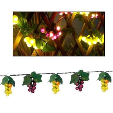 GUIRNALDA LED POR 4 M UVAS Y HOJAS - 5