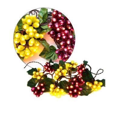 GUIRNALDA LED POR 4 M UVAS Y HOJAS - 6