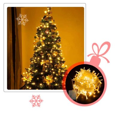 LUCES LINEALES 25 MTS AMARILLAS 400 LEDS