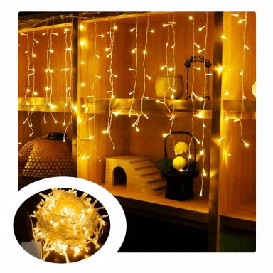 CASCADA 12 MTS COLOR AMARILLO 400 LEDS - 6