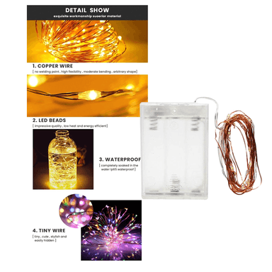 LUCES LED A PILAS X 5MTS (PACK 2 UNDS) - 5