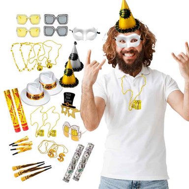 COTILLÓN FESTIVO AÑO NUEVO DE 32 ARTÍCULOS (MOD B2)