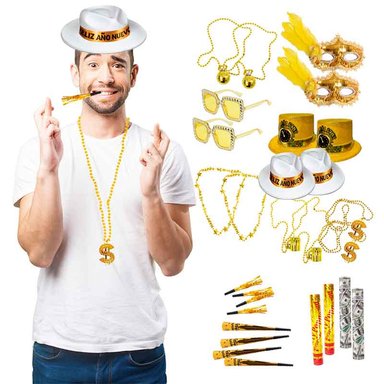 COTILLÓN FIESTA AÑO NUEVO DE 28 ARTÍCULOS (MOD A2) - 4