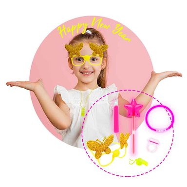 PACK COTILLÓN AÑO NUEVO GIRLS X4 – 24 PIEZAS