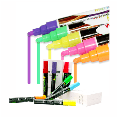 MARCADORES NEÓN – PACK X8 UNIDADES