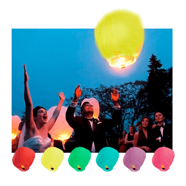 GLOBOS CANTOYA VOLADORES DECORATIVOS X12 UNIDADES – COLORES SURTIDOS
