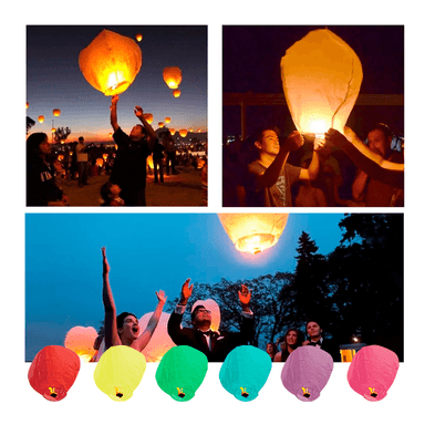 GLOBOS CANTOYA VOLADORES DECORATIVOS X6 UNIDADES – COLORES SURTIDOS