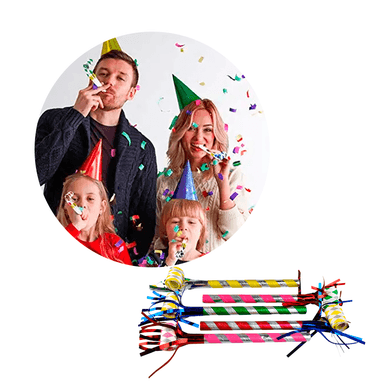 SOPLADORES DE CELEBRACIÓN PACK 60 UDS – IDEAL PARA FIESTAS