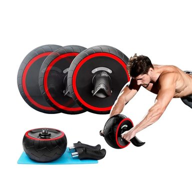 RUEDA ABDOMINAL FITNESS PROFESIONAL CON RESISTENCIA CINÉTICA Y ASAS ERGONÓMICAS - 2