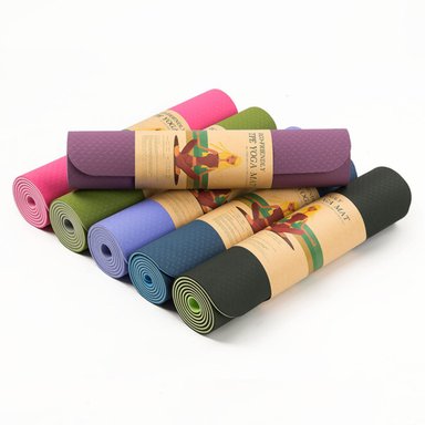 MAT DE YOGA ECO FRIENDLY 6MM ANTIDESLIZANTE | TPE PREMIUM | LIBRE DE PVC Y LÁTEX | IDEAL PARA YOGA, PILATES Y FITNESS