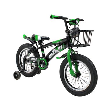BICICLETA BMX ARO 16 PARA NIÑOS CON LUZ DELANTERA  TAPABARRO Y CANASTA AMPLIA - 2