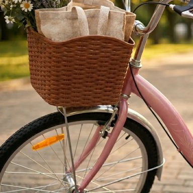 BICICLETA URBANA KOMBAT LADY ARO 26 CON CANASTA, PARRILLA Y 7 VELOCIDADES - 2