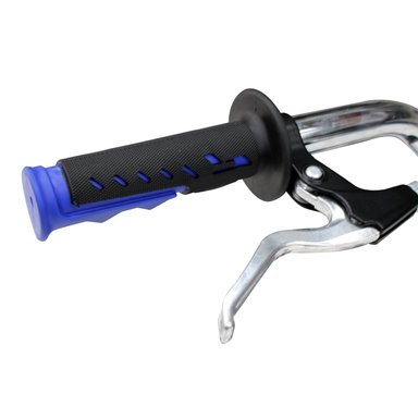 BICICLETA BMX ARO 20 BIKEKAM TRIPLE SUSPENSIÓN FRENOS DE DISCO Y PEGS NEGRO CON AZUL - 6