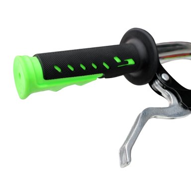 BICICLETA BMX ARO 20 BIKEKAM CON TRIPLE SUSPENSIÓN FRENOS DE DISCOS Y PEGS  NEGRO CON VERDE - 5