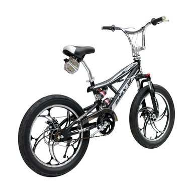 BICICLETA BMX ARO 20 CON TRIPLE SUSPENSIÓN, FRENOS DE DISCO Y AROS DE MAGNESIO NEGRO CON GRIS - 3