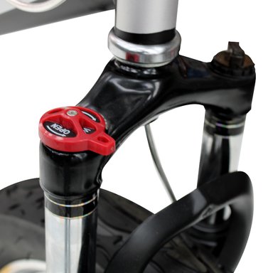 BICICLETA BMX ARO 20 CON TRIPLE SUSPENSIÓN, FRENOS DE DISCO Y AROS DE MAGNESIO NEGRO CON GRIS - 4