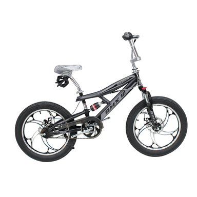BICICLETA BMX ARO 20 CON DOBLE SUSPENSIÓN FRENOS DE DISCO Y 4 PEGS - 1