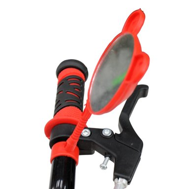 BICICLETA BLAZE ARO 20 CON CANASTA, PARRILLA ACOLCHADA Y LLANTAS AUXILIARES NEGRO CON ROJO - 7