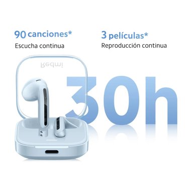 AUDIFONOS XIAOMI REDMI BUDS 6 ACTIVE BLUETOOTH 5.4 VERSIÓN GLOBAL - NEGRO - 6