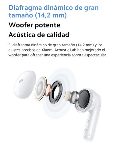 AUDIFONOS XIAOMI REDMI BUDS 6 ACTIVE BLUETOOTH 5.4 VERSIÓN GLOBAL - NEGRO - 8