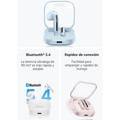 AUDIFONOS XIAOMI REDMI BUDS 6 ACTIVE IN-EAR 30 HRS IPX4 - AZUL - 4