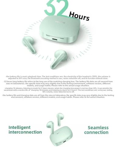 AUDIFONOS XIOAMI REDMI BUDS 7S 6.5 REPROD. VERDE - 4