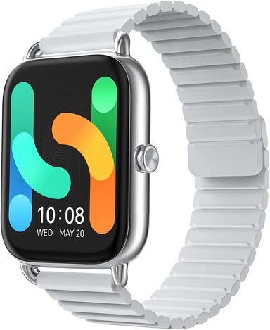 HAYLOU SMARTWATCH RS4 PLUS PANTALLA AMOLED CORREA MAGNETIC - PLATEADO
