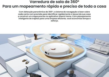 ROBOT ASPIRADOR XIAOMI S40C  POTENTE SUCCIÓN DE 5000PA NAVEGACIÓN LÁSER LDS - 6