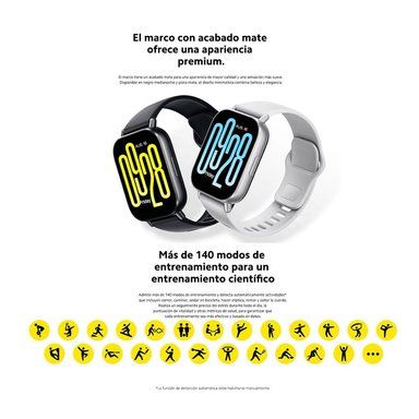 RELOJ XIAOMI REDMI WATCH 5 ACTIVE BLANCO + 2 PROTECTOR HYDROGEL - 6