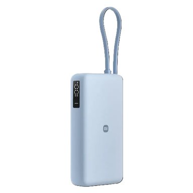POWER BANK XIAOMI 67W 20000MHA (CABLE INTEGRADO) AZUL HIELO - 1