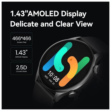 SMARTWATCH HAYLOU SOLAR PLUS RT3, AMOLED DE 1,43 BLUETOOTH LLAMADAS TELEFÓNICAS, MONITOR DE SALUD - 5