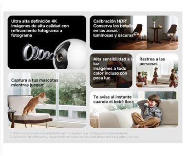 CAMARA DE SEGURIDAD XIAOMI C701 4K ULTRA HD 8MP - BLANCO - 3