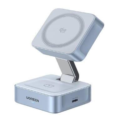 CARGADOR INALÁMBRICO UGREEN MAGFLOW 25W, ESTACIÓN DE CARGA MAGSAFE PARA IPHONE, W752 - 1