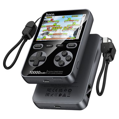 POWER BANK HOCO 10000MAH 20W CONSOLA DE JUEGOS RETRO Q47 - GREY - 1